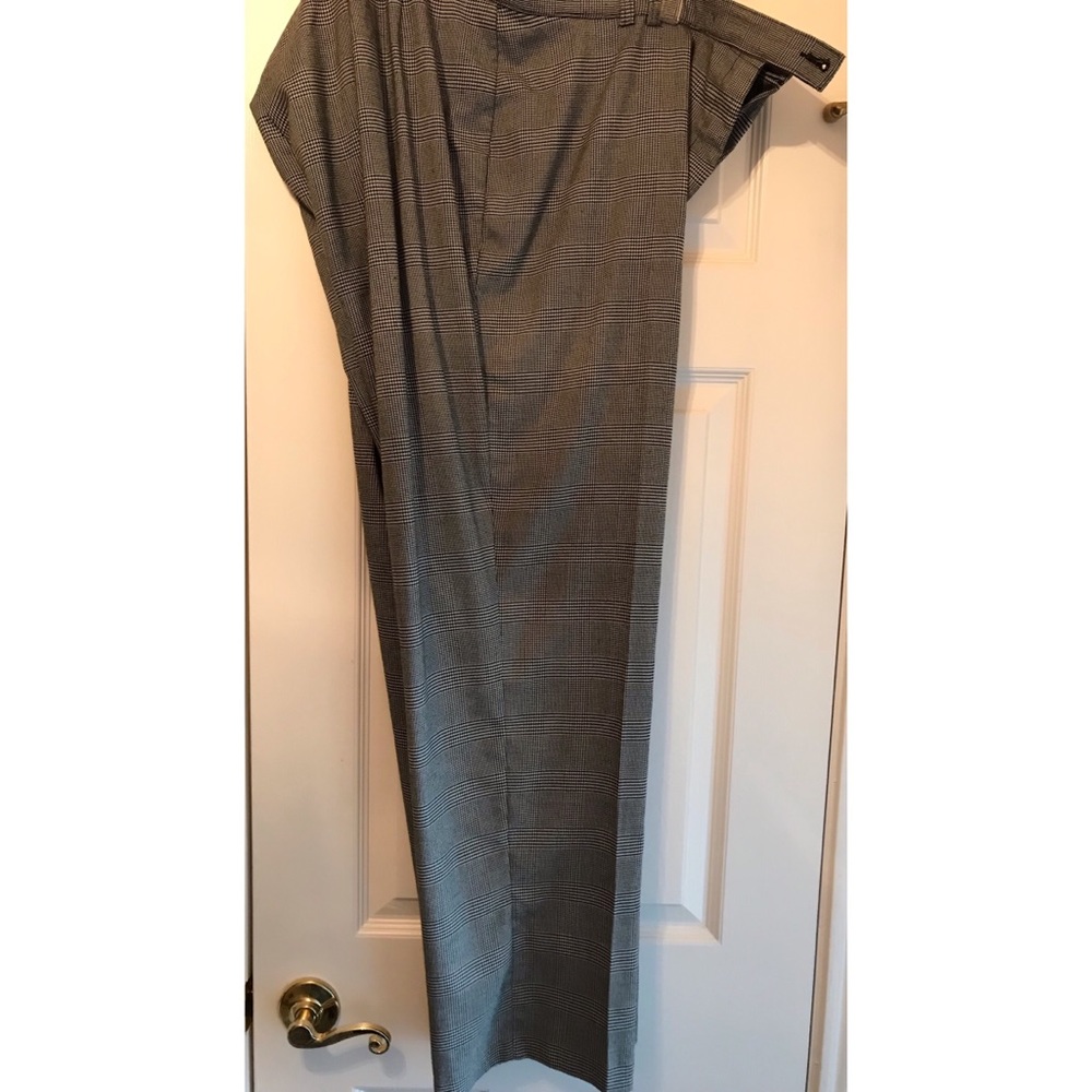 TanJay Black and White Checked Pants